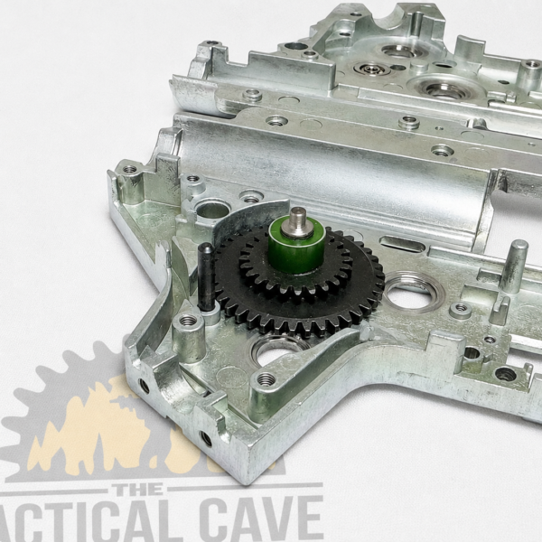 Carcasa de gearbox reforzada rectificada para instalar spur gear - The Tactical Cave