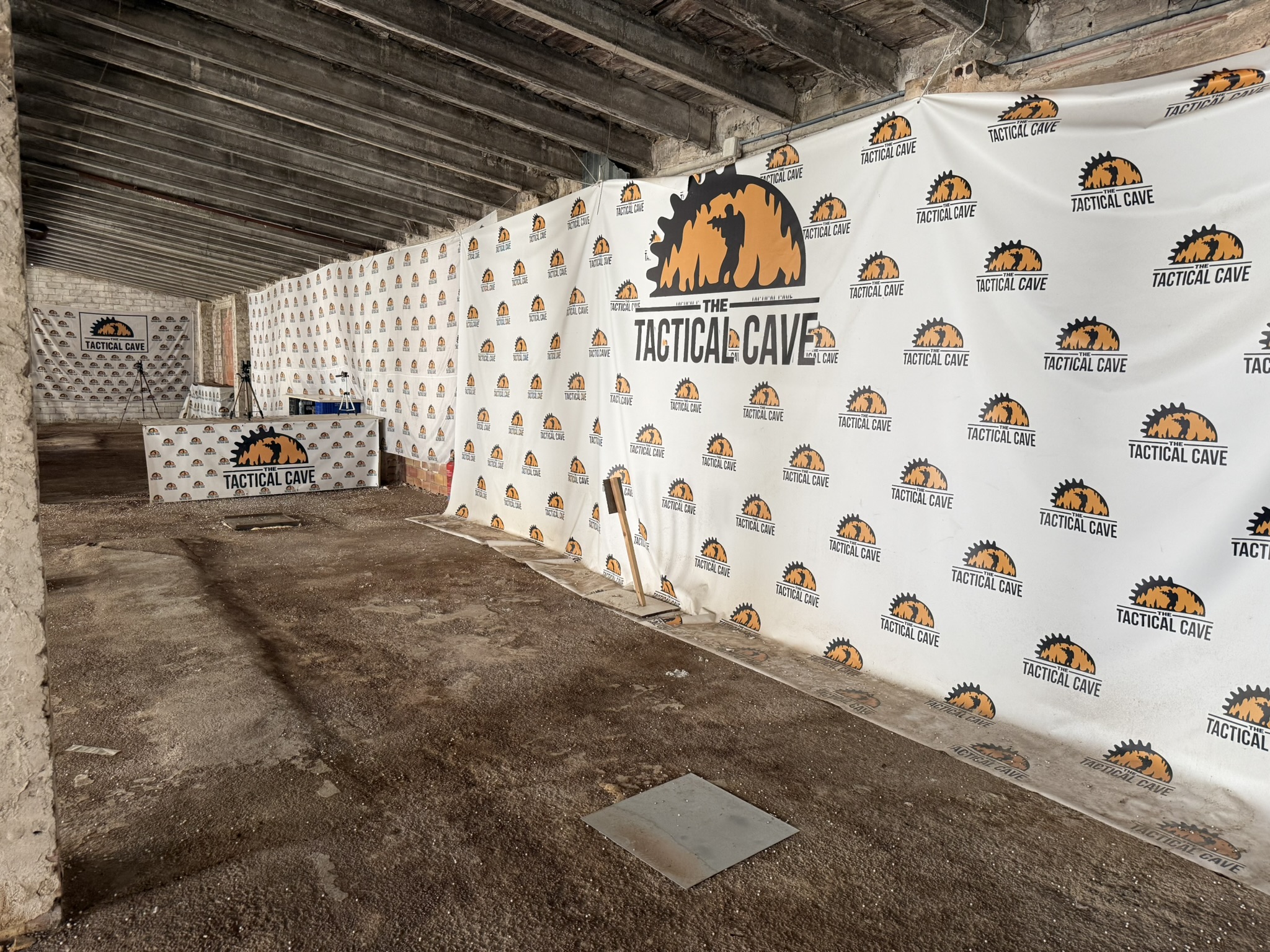 Zona de puestos de tiro de la galería de pruebas de The Tactical Cave