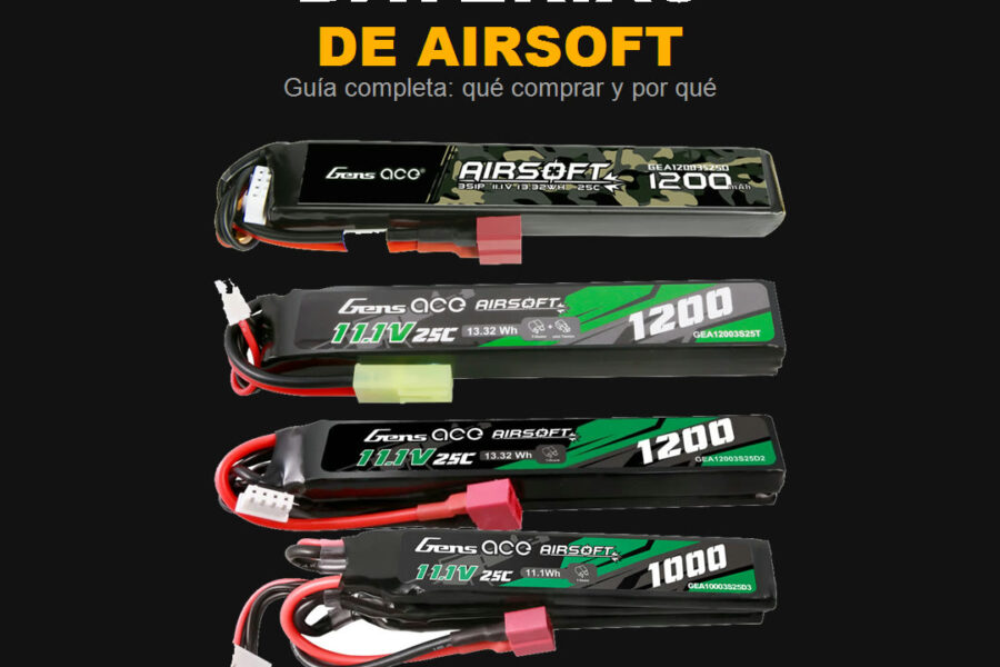 Guía completa de baterías de airsoft LiPo de The Tactical Cave con la fórmula del C-rating